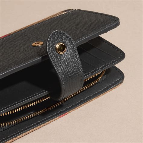 womens burberry black wallet|burberry women's wallets discount.